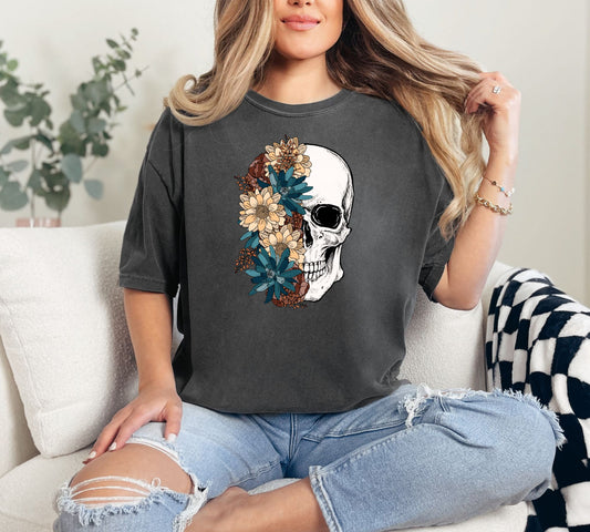 Floral Bones Tee (multiple color options)