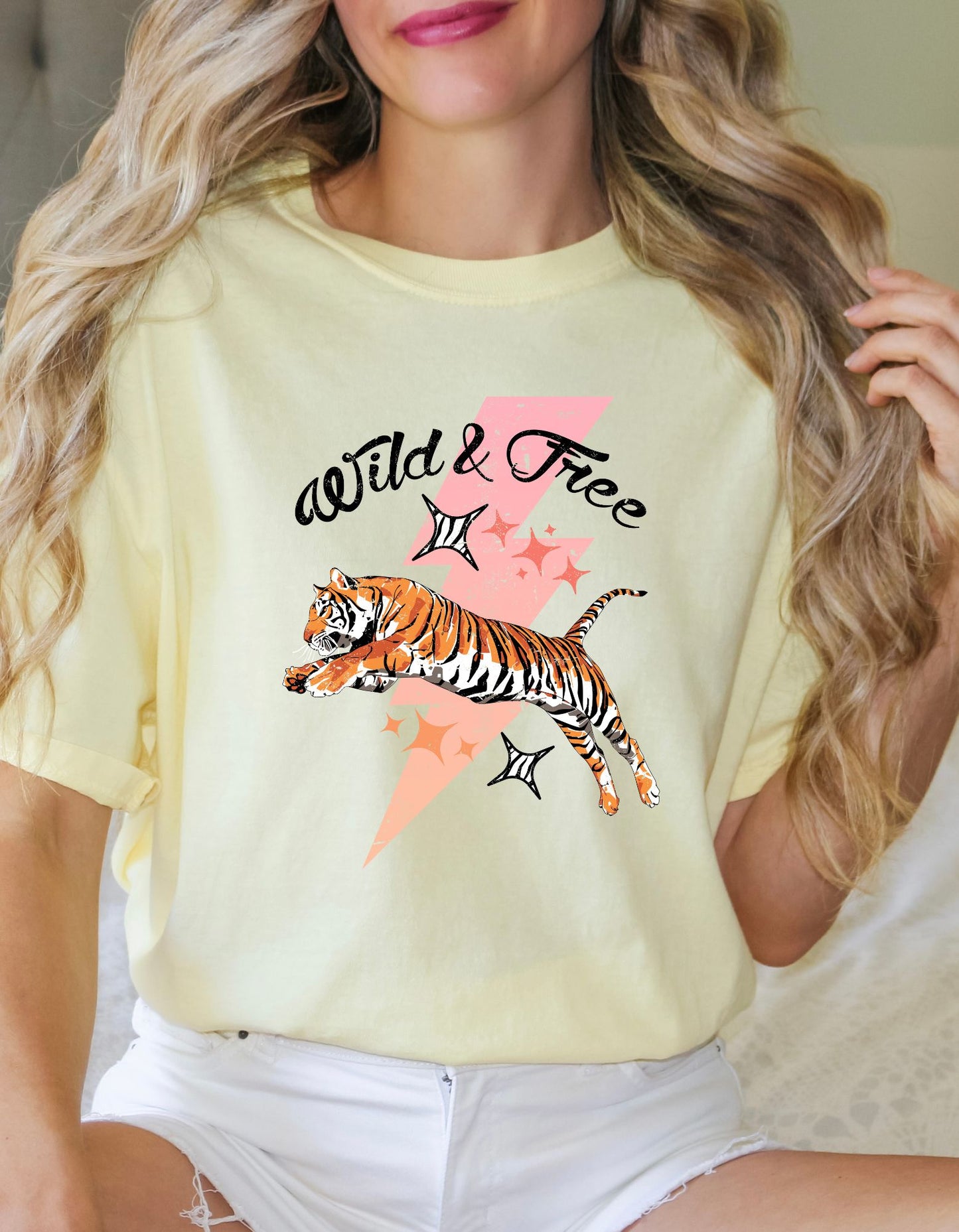 Wild & Free Tiger Tee (multiple color options)